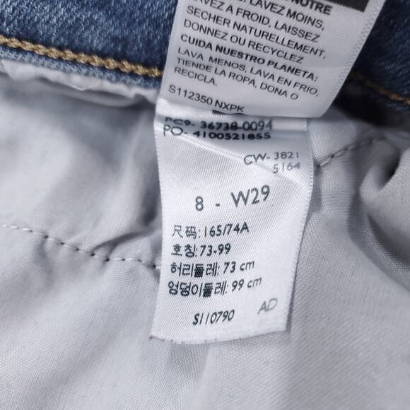 Levi Strauss Signature Boyfriend Jeans Wmns 8/W29 Distressed Slim - Picture 11 of 13